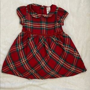 Carter's Red and Green Plaid Baby Dress